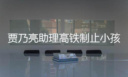 骂耍大牌保持需要闹被高铁止小亮助理高铁制贾乃安静孩玩 粉丝